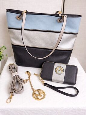 MKF Collection Mia K tote bag with matching wallet.